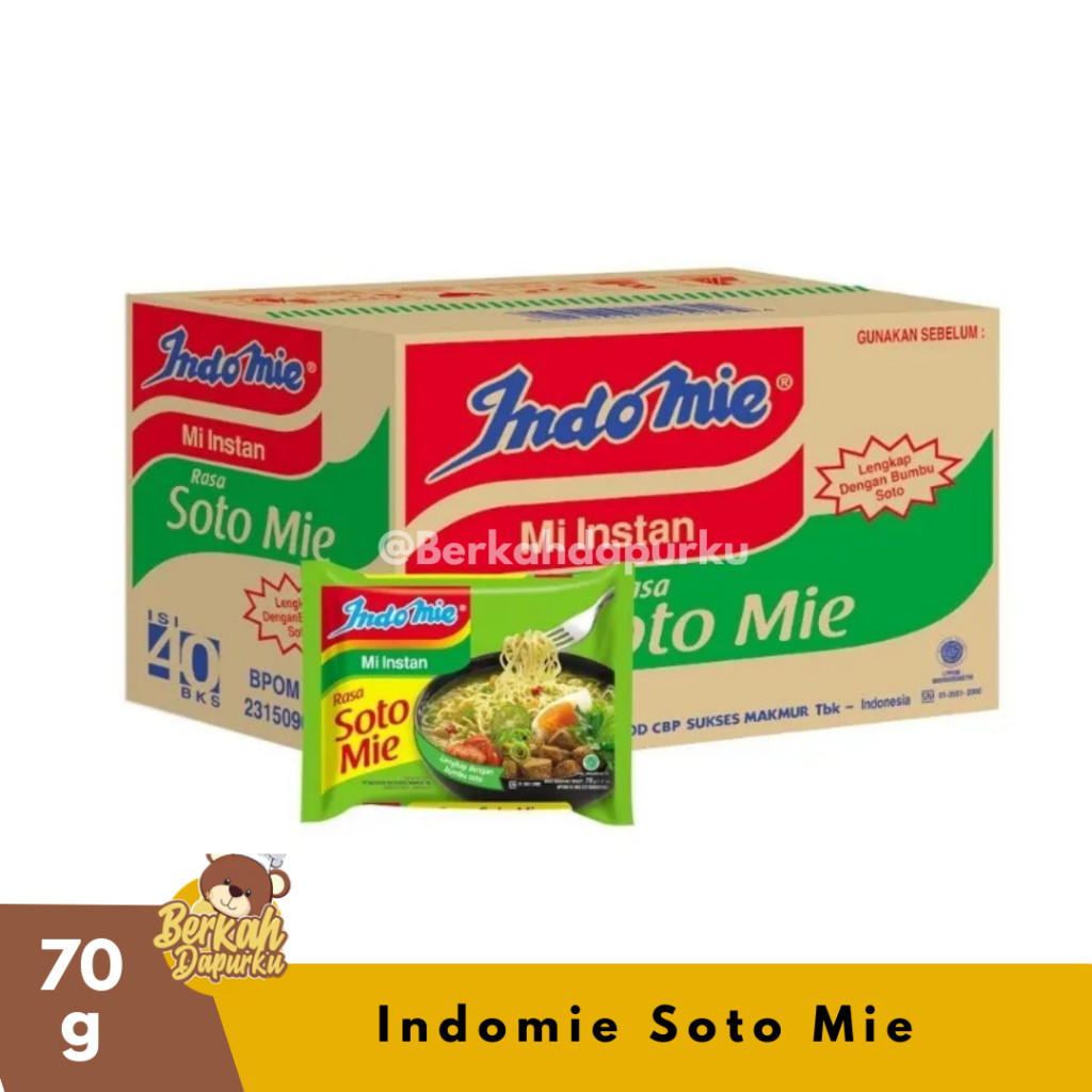 

Indomie Rasa Soto Mie 70g Mie Instan