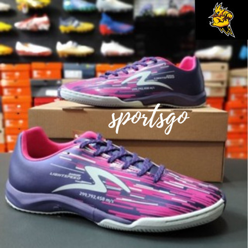 EXTRA PROMO CASE BACK 50% Sepatu Futsal Specs LS Reborn IN - Valhalla Pink Glo / Specs Ls Reborn Fg 