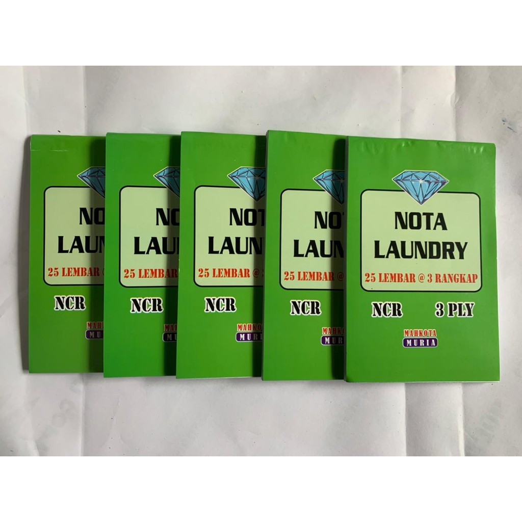 

Nota Laundry 3 Ply, Nota Kecil, Langsung Tembus