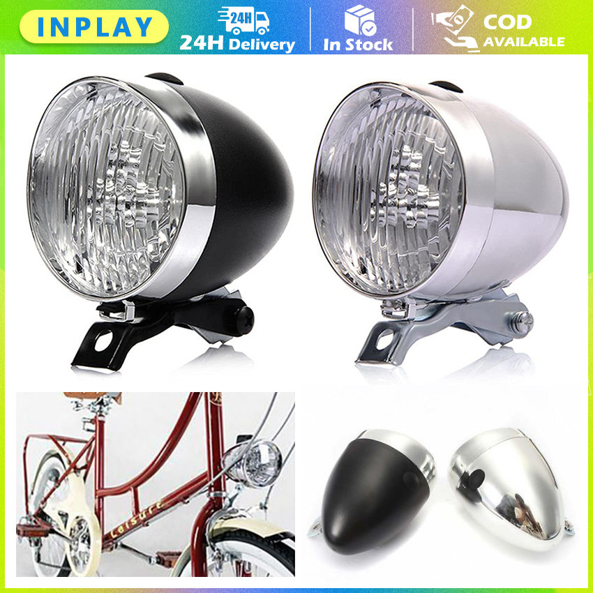 Lampu Depan Sepeda LED Klasik / Lampu Depan Sepeda Retro Vintage