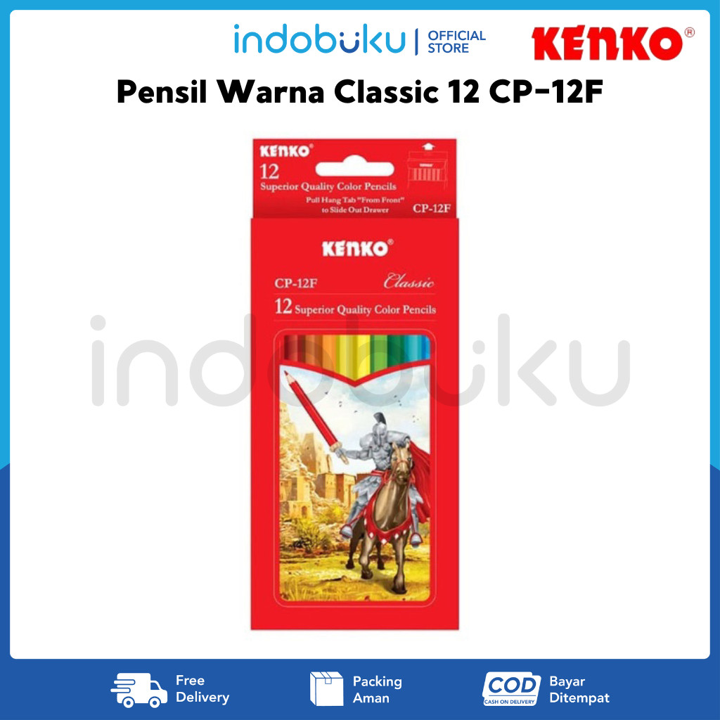 

Pensil Warna Classic 12 Warna Kenko CP-12F