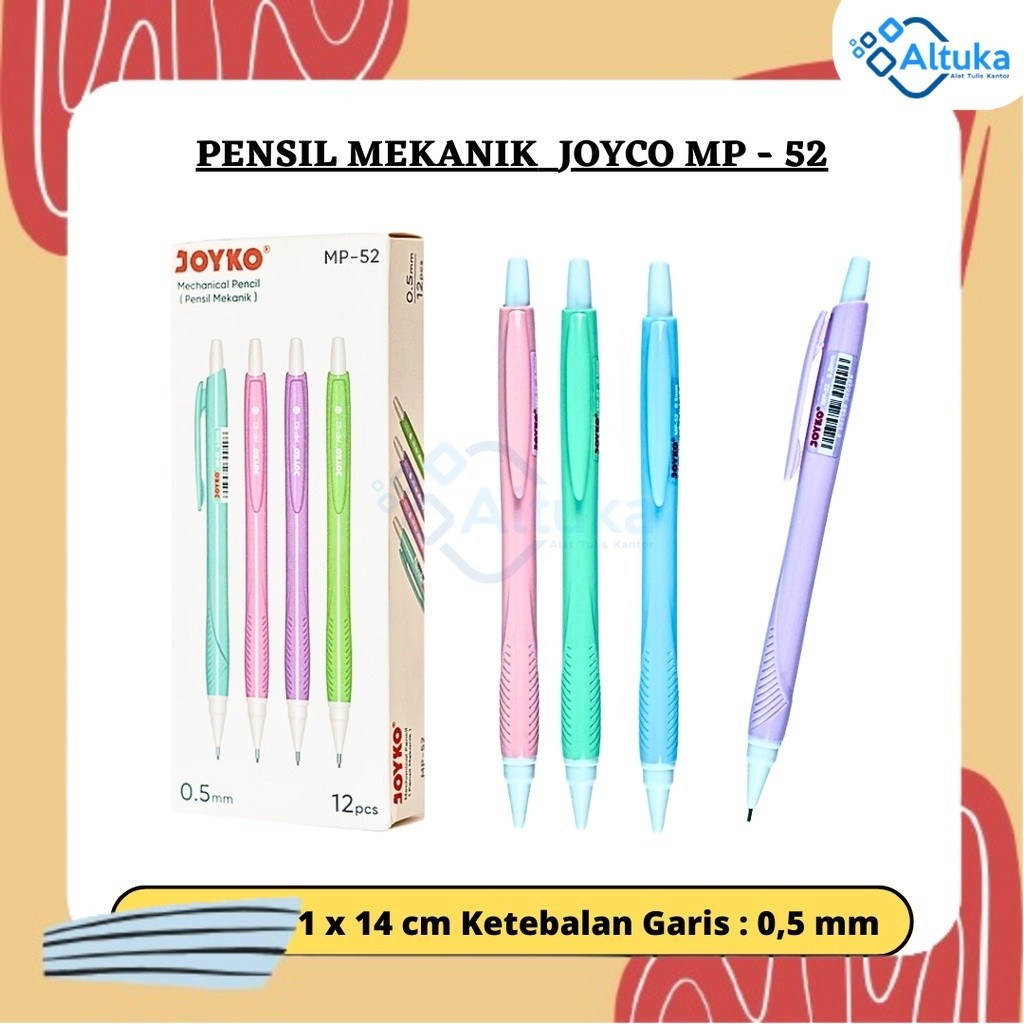 

(1 PCS) Mechanical Pencil / Pensil Mekanik MP - 52 0.5 mm
