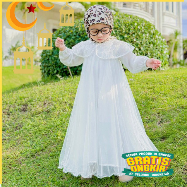 JASMEEN Lengan Panjang. Bisa Custom Warna & Size. 100% Lokal Jahit Sendiri. Gamis Bayi. Gamis Tile. 