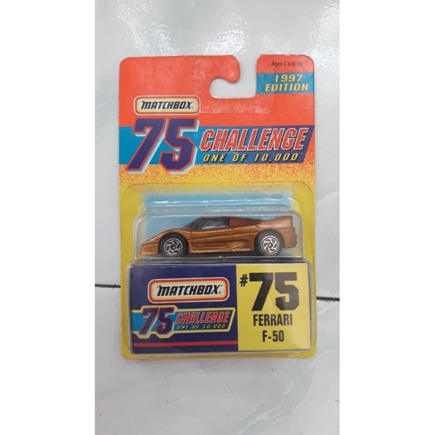 MATCHBOX - FERRARI F-50 / MATCHBOX 75 CHALLANGE. 1997 EDITION - RARE -KA67
