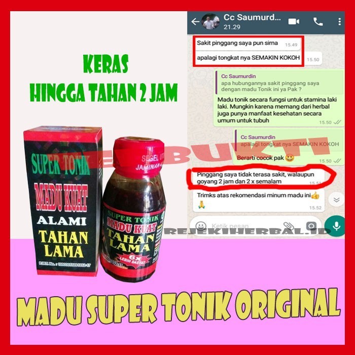 

Madu Tonik / Madu Super Tonik / Madu Herbal / Madu Kejantanan Stamina Tjap Kuda / 100% ORIGINAL