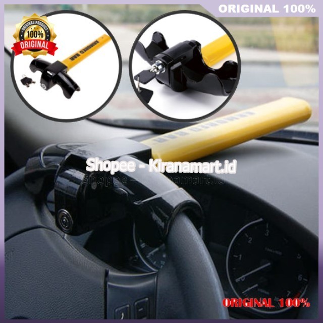 Kunci Pengaman Stir Mobil Kunci Stir Mobil Anti Maling Universal ORIGINAL