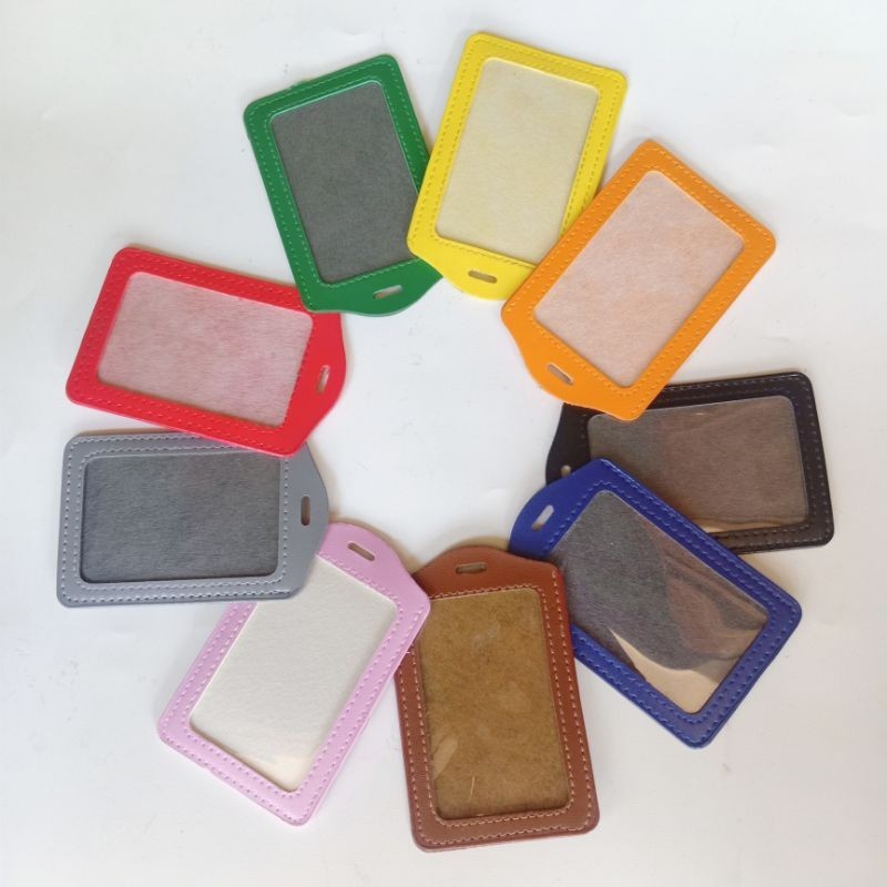 

Case tempat Id Card Holder Kulit sintetis