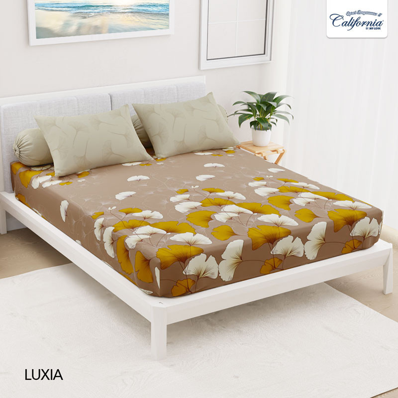 CALIFORNIA Sprei King Fitted Bantal 4 180x200 Luxia