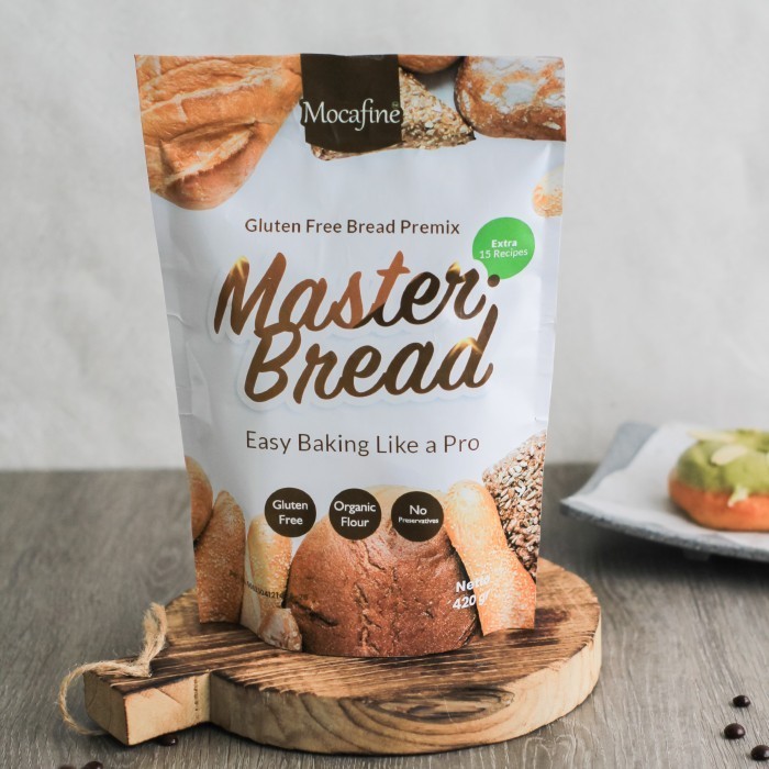 

Gluten Free Bread Flour MOCAFINE Tepung Premix Roti Donat - 420 gram