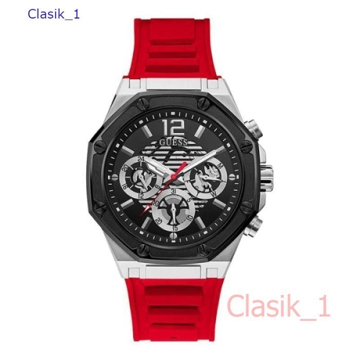 Original 100% GUESS  GW0263G3  MOMENTUM Jam Tangan Pria  Red