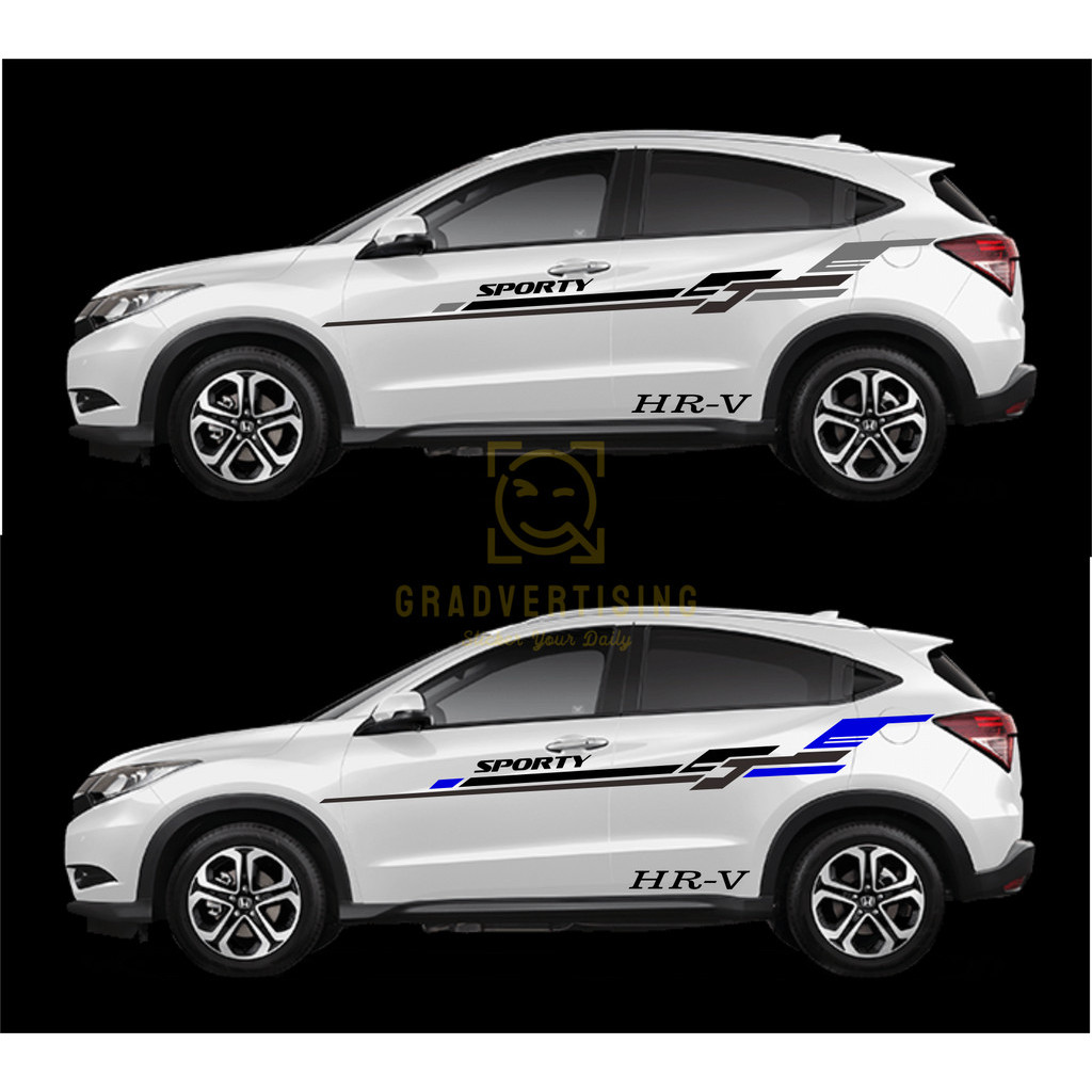 Lis CRV, BRV Variasi Body samping keren minimalis Stiker Mobil HRV Sticker Cutting