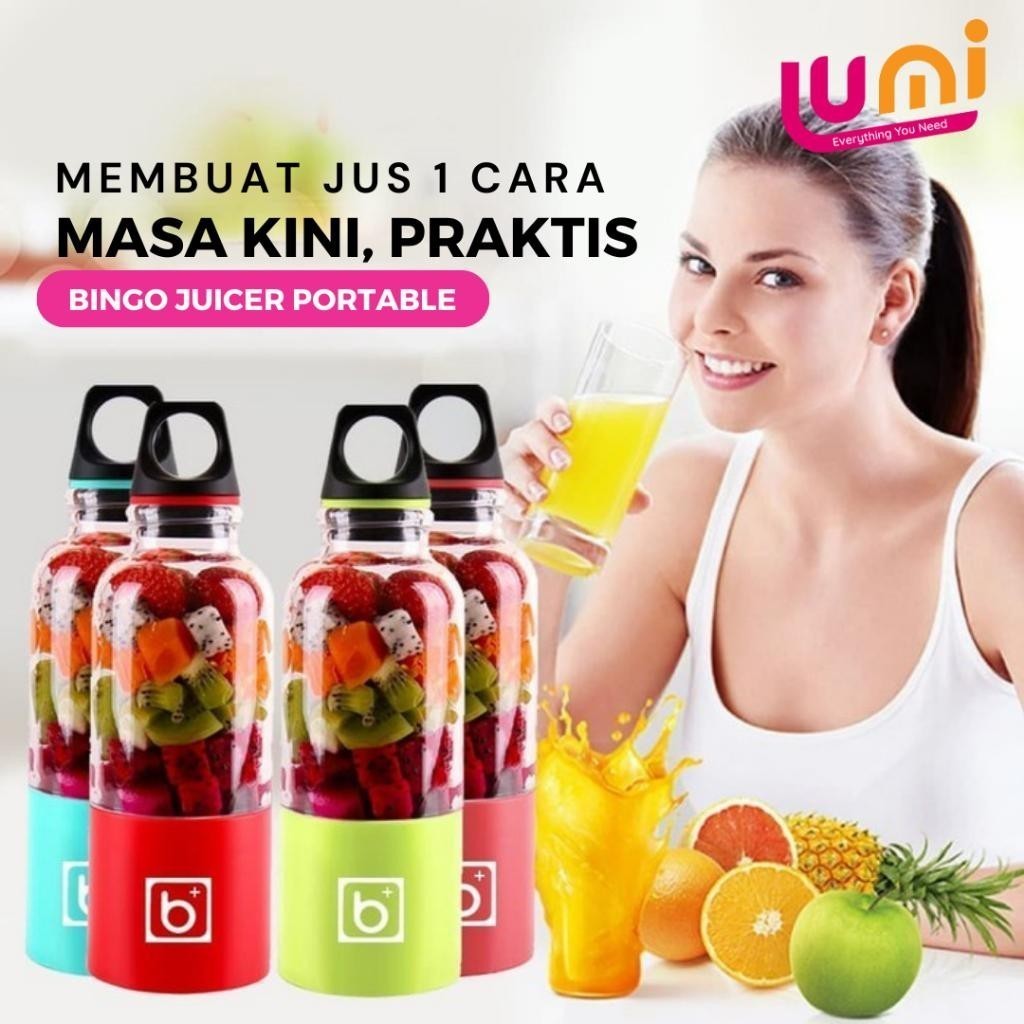 BINGO Juicer Cup Portable - Blender Juice Serbaguna Serbaguna Multifungsi Bagus Premium Import