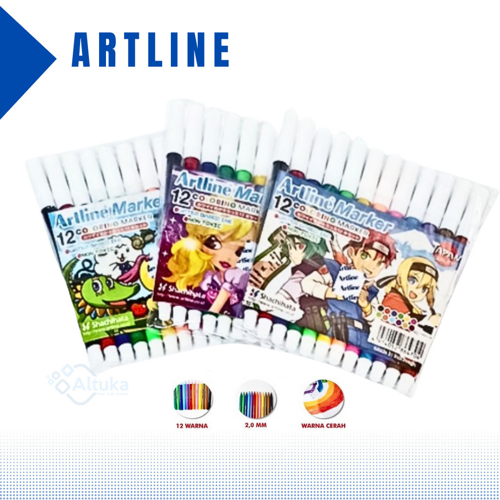 

Spidol Mewarnai 12 Warna Artline Berkualitas
