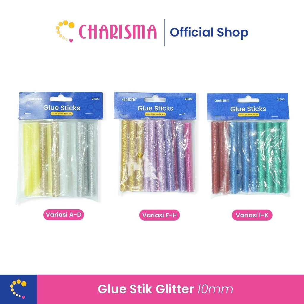 

Charisma Glue Stick Glitter - Isi Lem Tembak Gliter - Craft & Aksesoris - 93918