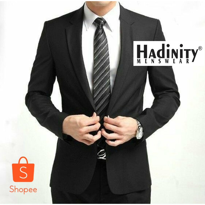 PROMO JAS FORMAL PRIA JAS WISUDA JAS PRIA SLIMFIT JAS RESMI HITAM OUTFIT BLAZER PRIA COWOK BLEZER CA