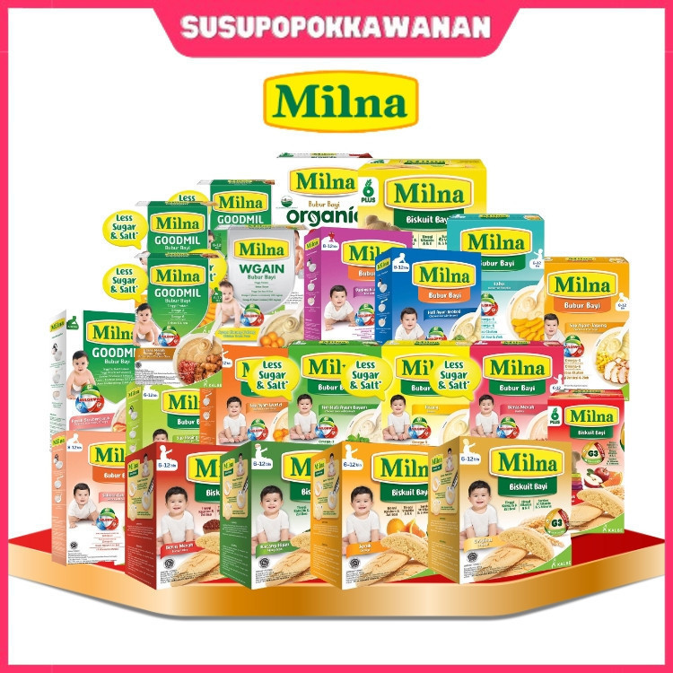 Milna Bubur Bayi 120gr varian rasa