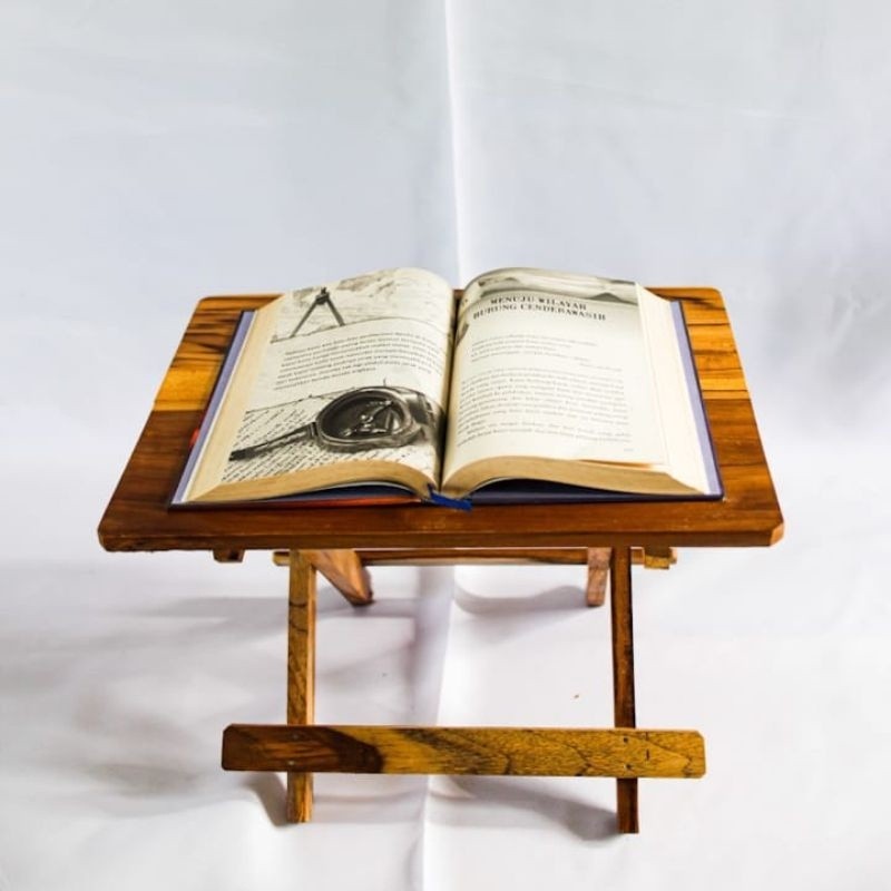 Meja lipatmeja belajar meja laptop  Kayu Jati Asli Blora 40x30cm