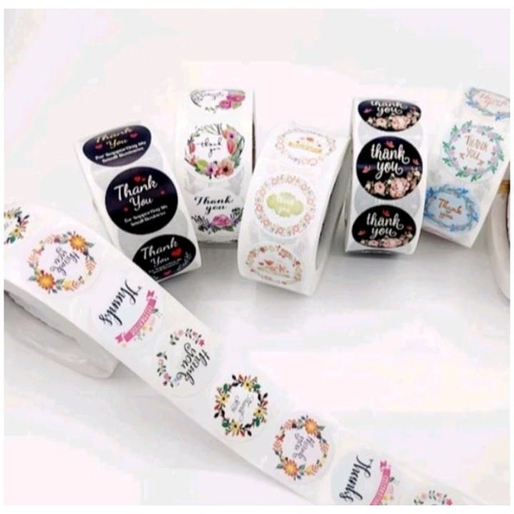 

ALICIA 500 PCS STIKER THANK YOU