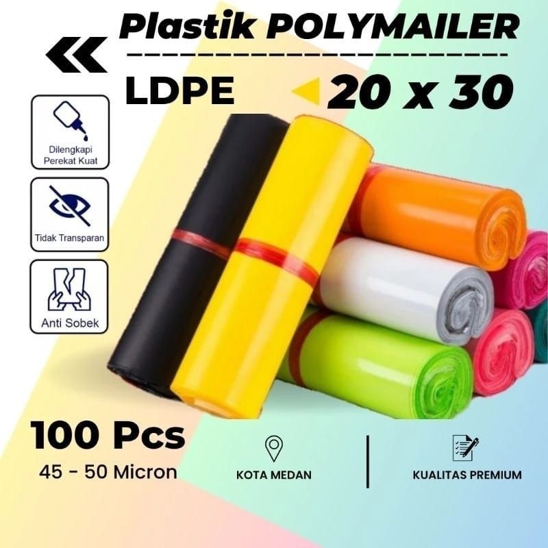 

POLYMAILER - PLASTIC - LDPE - Size 20 x 30 - Amplop