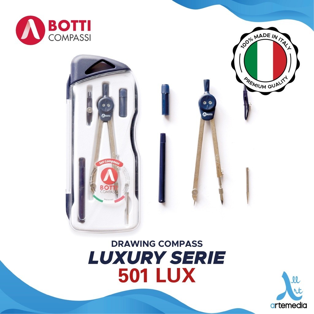 

Botti Design Compass Luxury 501 Series Set Jangka Presisi Teknik