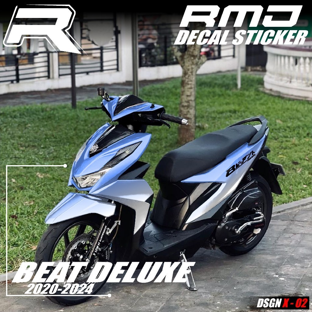 (COD) Decal Sticker Beat Deluxe Street 2020 2021 2022 2023 2024 Fullbody Dekal Stiker Variasi Motor 
