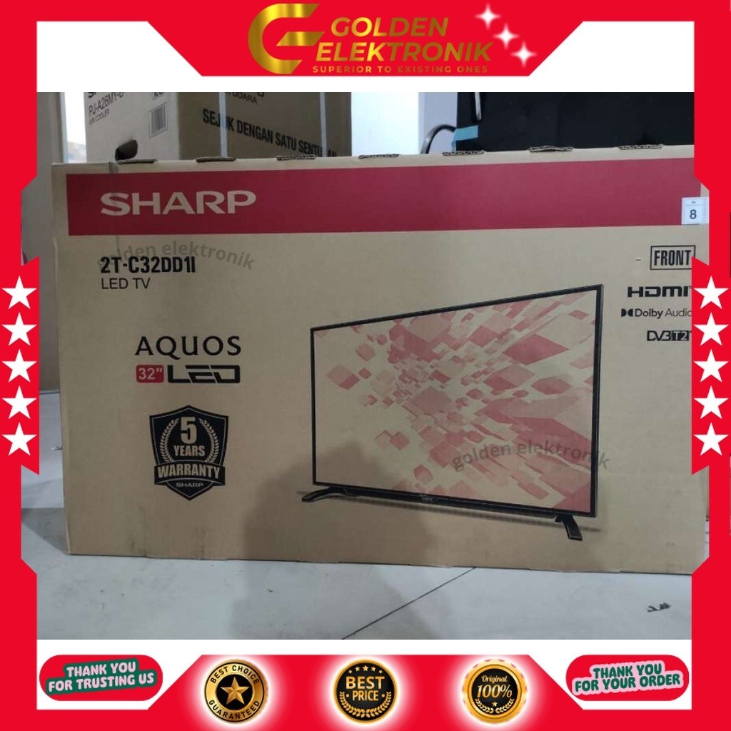 LED TV SHARP 32DD1i 32 INCH HD DIGITAL TV 2T-C32DD1i 32DD1 DIGITAL TV USB MOVIE