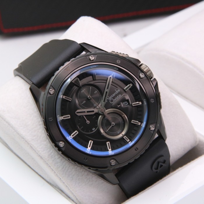 ALEXANDRE CHRISTIE AC6653 / AC 6653 FULL BLACK RUBBER ORIGINAL