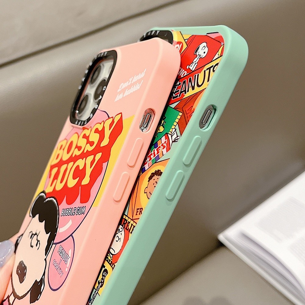 ‖‖ Casetify Liquid Silicone Cute Snoopy Peanuts soft Phone Case For IPhone 15 15Pro 15ProMax 14 13 12 11 Pro Max Case Fully wrapped shockproof rear cover ☀