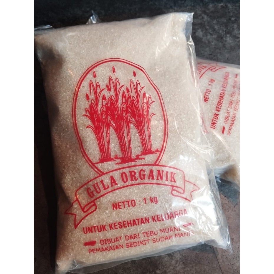 

JGR Raw Sugar Gula Pasir Tebu Organik 1 kg dari tebu murni