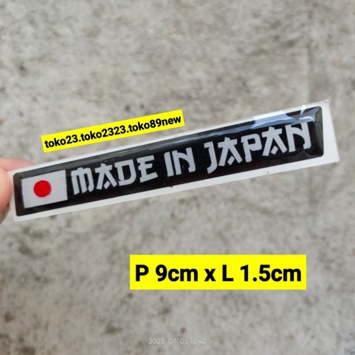 stiker timbul motor made in japan stiker keren