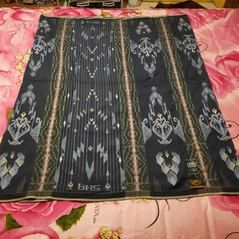 PROMO RAMADHAN SARUNG PREMIUM SGE GOLD SUTRA SPUNSILK 210/2 FS FULL SUTRA  BIRU DONGKER#gamislebaran