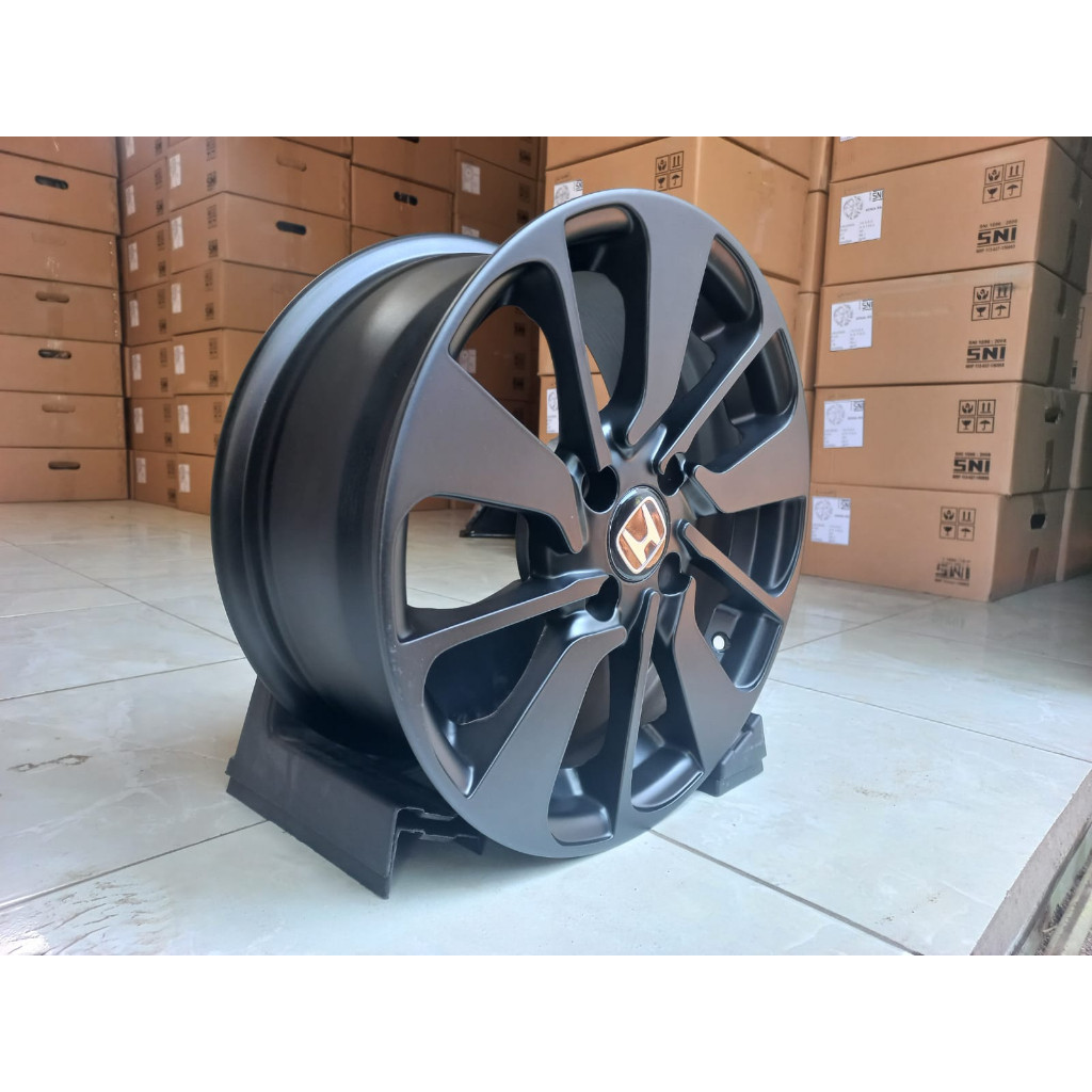 Velg OEM BRIO RS R15 H4  warna black dop