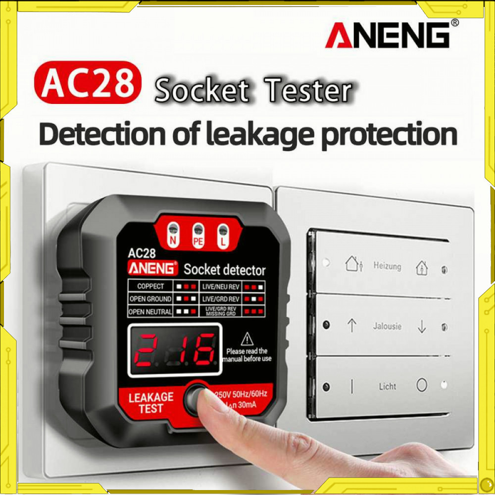 Smart Socket Tester Detector Digital Display EU Plug -TL435