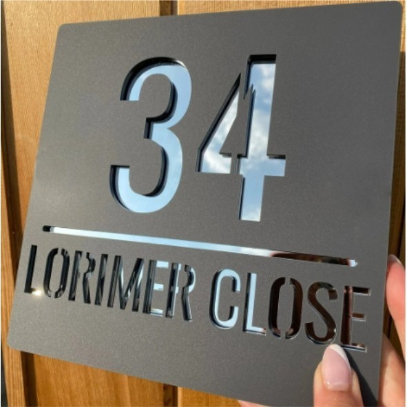 Nomor rumah akrilik custom / alamat rumah akrilik / custom nomor rumah akrilik