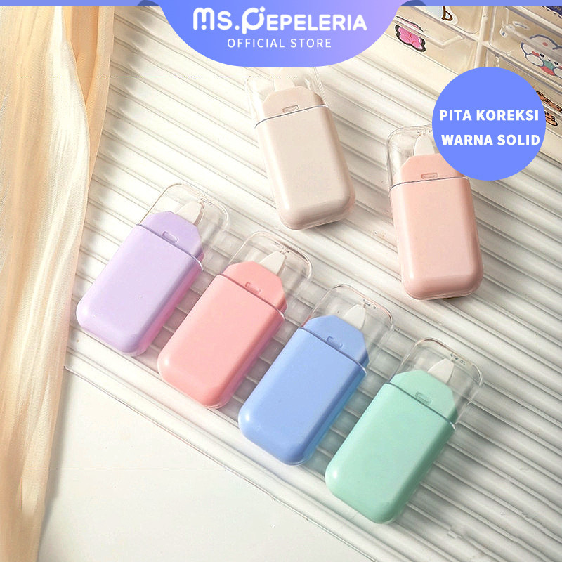 

Correction Tape/6 Buah Pita Koreksi Solid Vintage 36M Pita Koreksi Panjang Total Korektor Sekolah Siswa Perlengkapan Kantor Alat Tulis Korea-Ms.Pepeleria