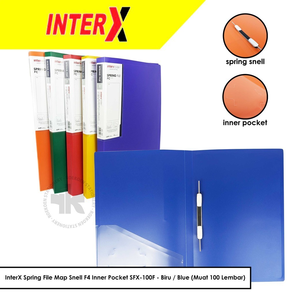 

InterX Spring File Map Snell F4 Inner Pocket SFX-100F