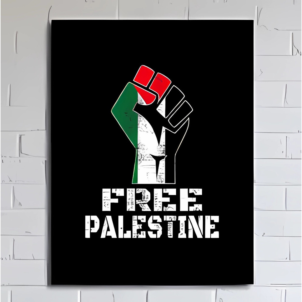 Bruno Poster Hiasan Dinding Free Palestine