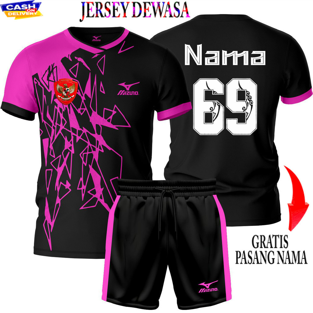 JERSEY LANGSUNG KONVEKSI PASANG NAMA DAN NOMOR HARGA GROSIR Custom Seragam Bola Baju futsal jersey k