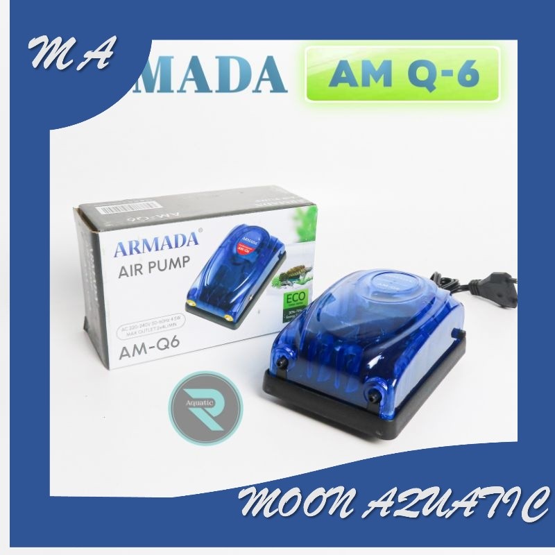 aerator 2 lubang silent armada AM Q6 low watt energy saving ARMADA AM Q 6
