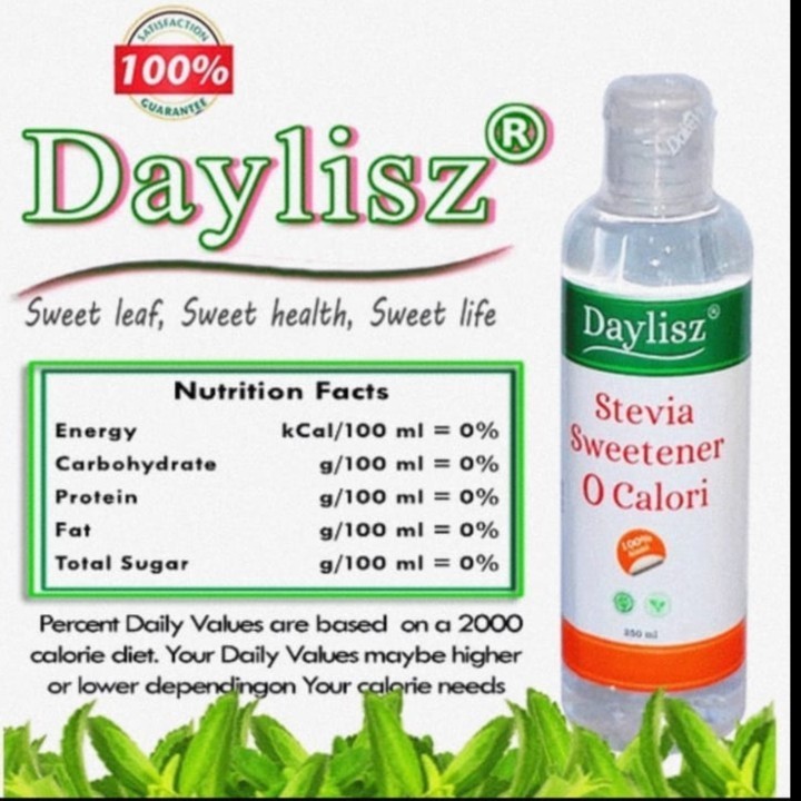 

Gula Stevia cair Sweetener Daylisz 0 kalori sweetener Pemanis Alami Solusi Gula Buat Penderita Sakit Diabetes pengganti gula tebu