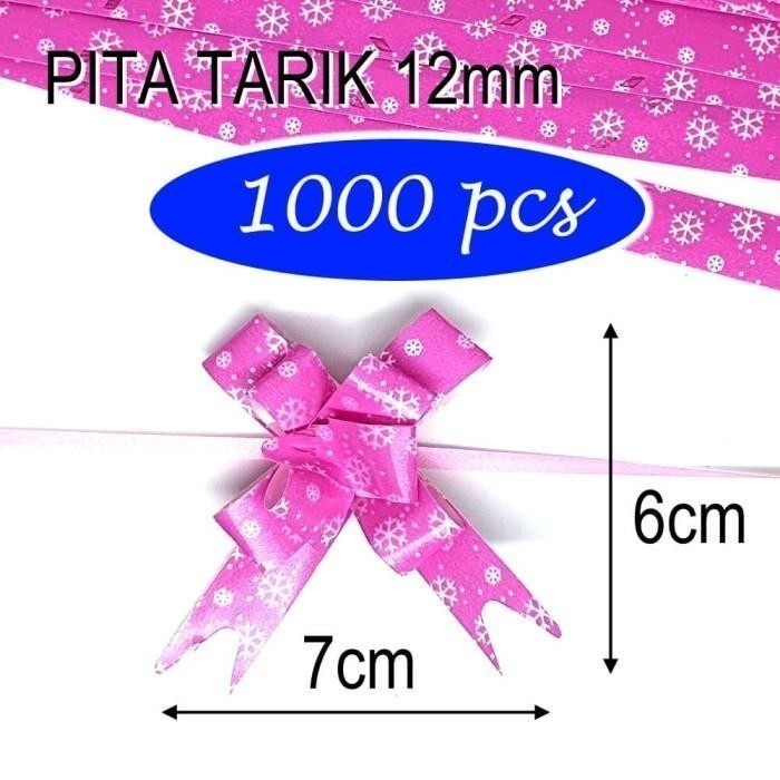 

1000 PCS Pita Tarik 12mm Serut Parcel Kado Kecil Permen Lolipop 1 Pak 1000 Pcs Hiasan Hadiah