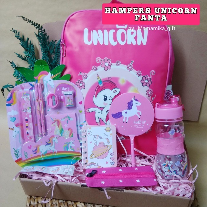 

[New Arrival]Promo!!! HAMPERS ANAK UNICORN /KADO ULANG TAHUN ANAK PEREMPUAN TK SD - FANTA, TIDAK PAKAI