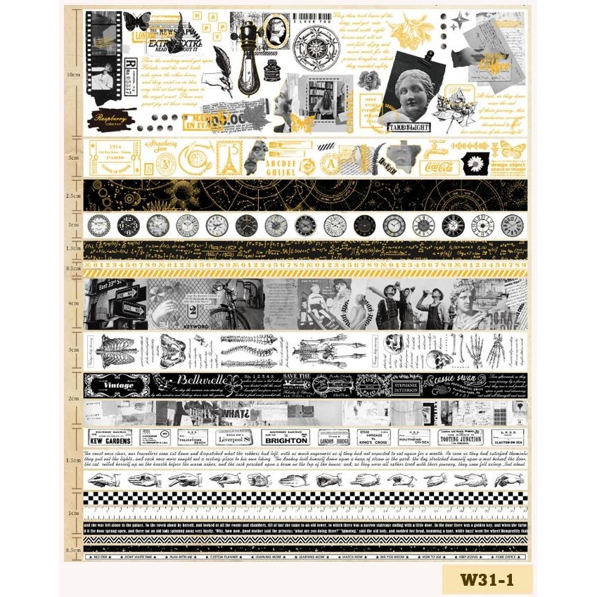 

Washi Tape Deco Aesthetic Masking Deco Tape Sakura Selotip Kertas W31 - w31-1