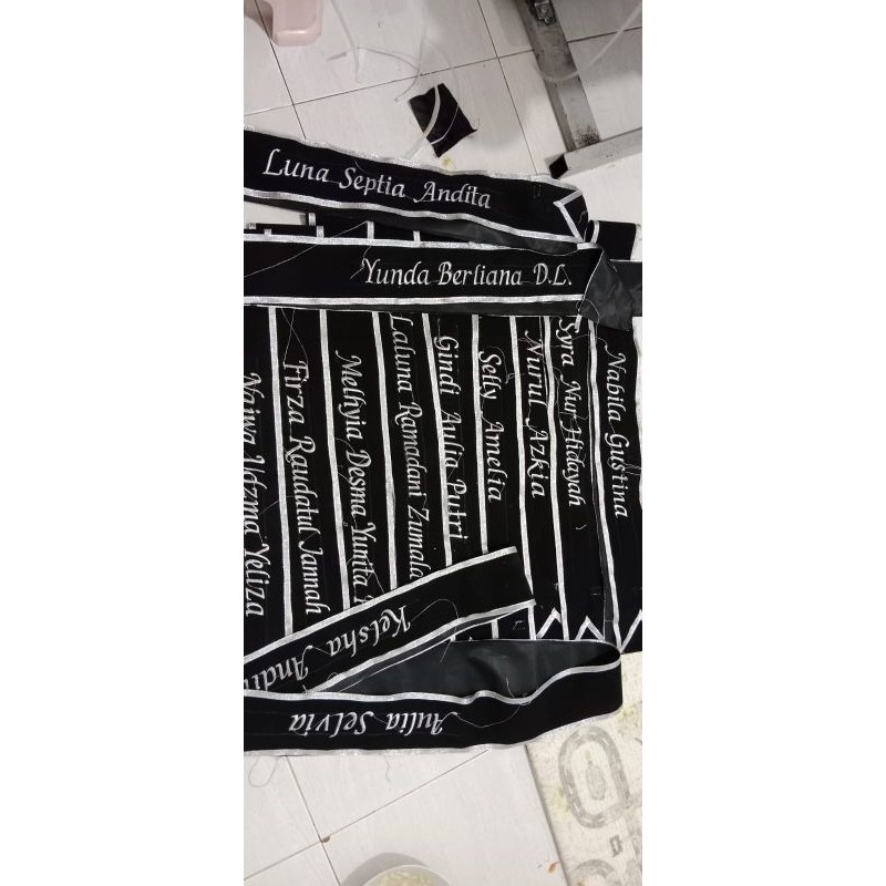 (1 HARI JADI ) Selempang wisuda bludru bordir custom Selempang Wisuda