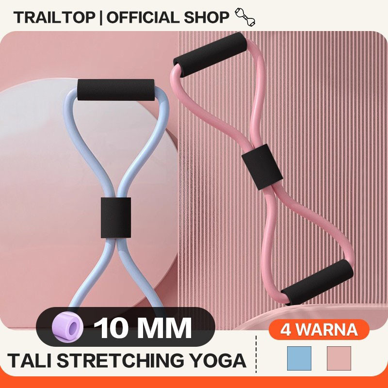 Trailtop Tali Stretching Karet Gym Alat Olahraga Di Yoga Resistance Band Alat Olahraga Di Rumah