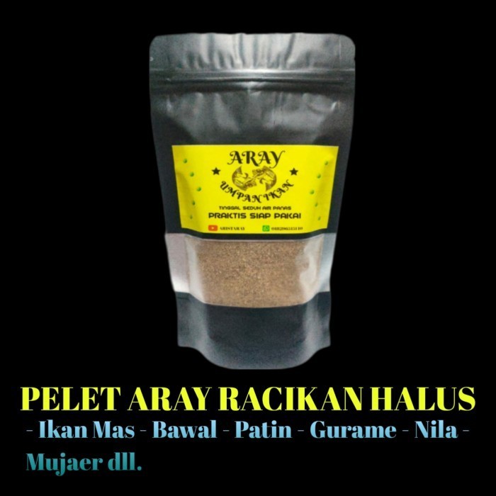 Pelet Aray Racikan Halus - Umpan Pancing Ikan Mas,Bawal,Patin,Gurame
