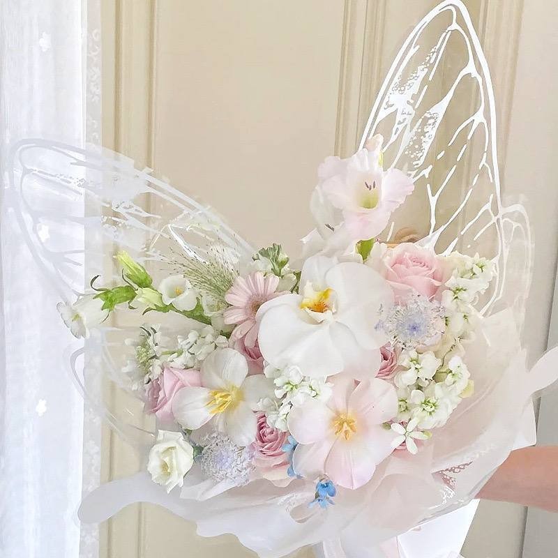 

Isi 10pasang KERTAS CELLOPHANE SAYAP KUPU KUPU TRANSPARAN/ KERTAS BUCKET MOTIG BUTTERFLY/FLOWER WRAPPING KUPUKUPU