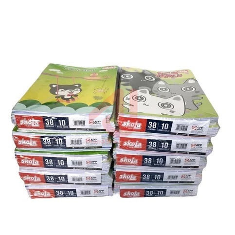 

1 PAK / 10 Buku Tulis SKOLA 38 ( by SIDU )