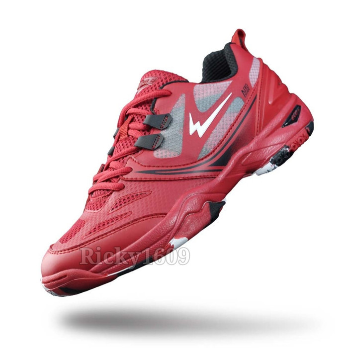 SEPATU BADMINTON EAGLE JET PRO - SEPATU EAGLE JET PRO - ORIGINAL - BIRU TUA/EMAS, 39