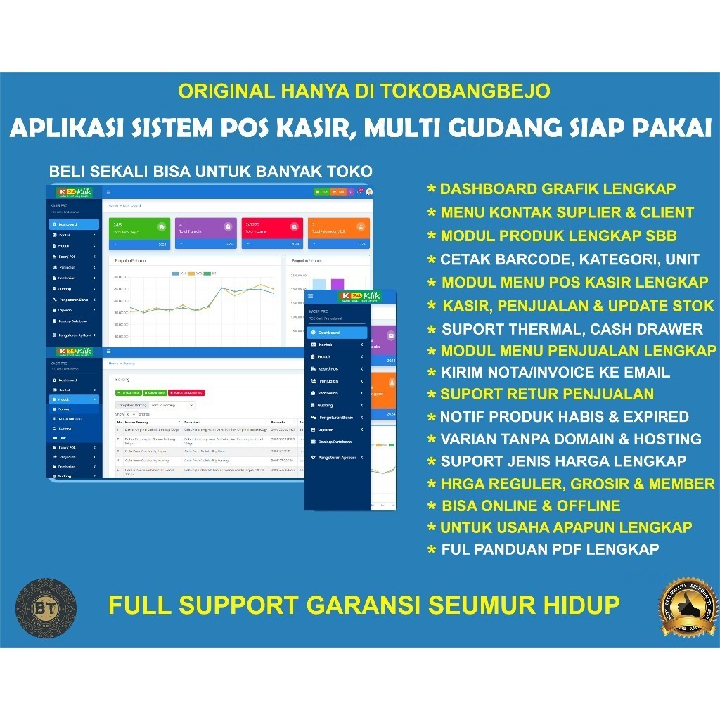 APLIKASI WEB SOURCE CODE POS KASIR PENJUALAN INVENTORY BARANG NOTIFIKASI MULTI TOKO MULTI GUDANG VAR